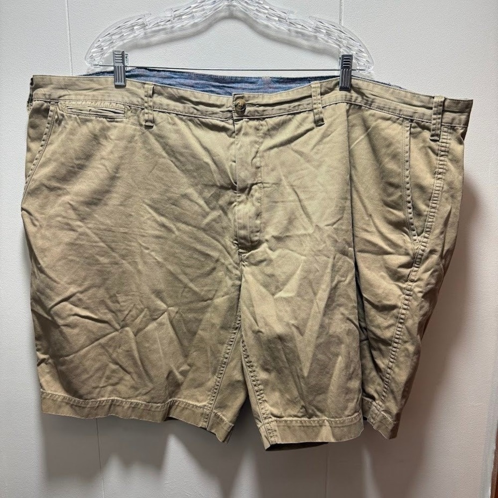 Polo Ralph Lauren Mens Big & Tall Khaki Chino Shorts Tan Size 50 Cotton Twill